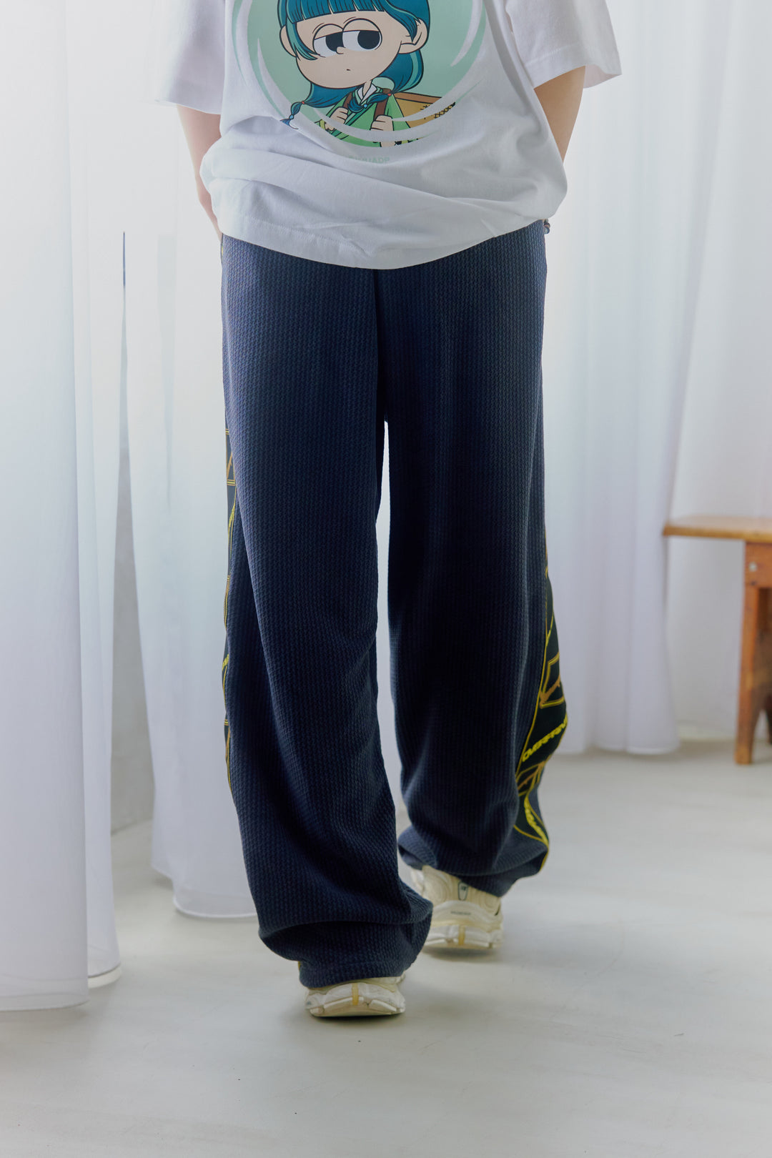 Corduroy jersey pants
