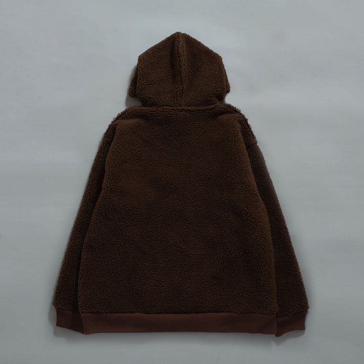 Satan logo Bonding Boa Hoodie