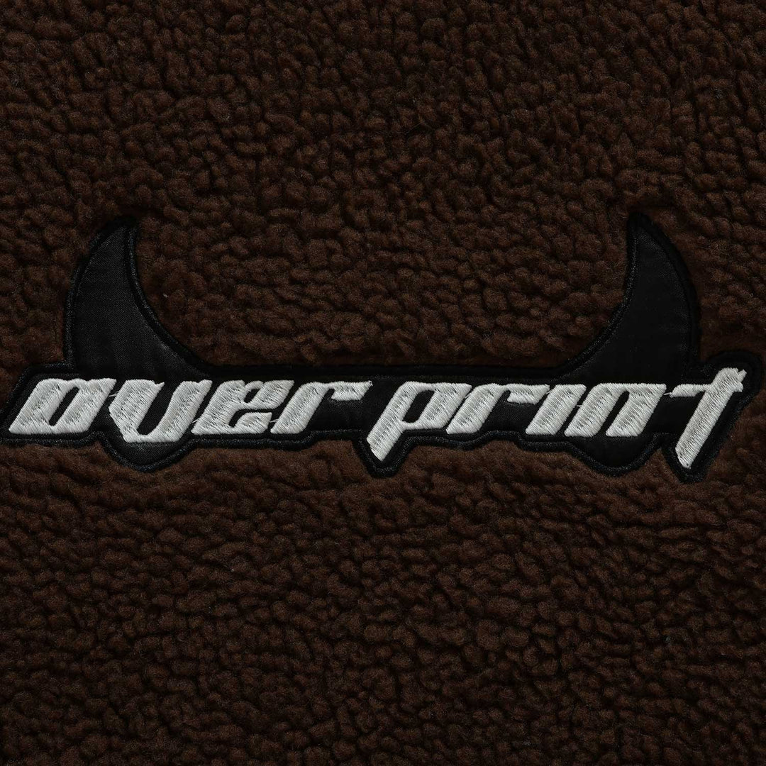 Satan logo Bonding Boa Hoodie