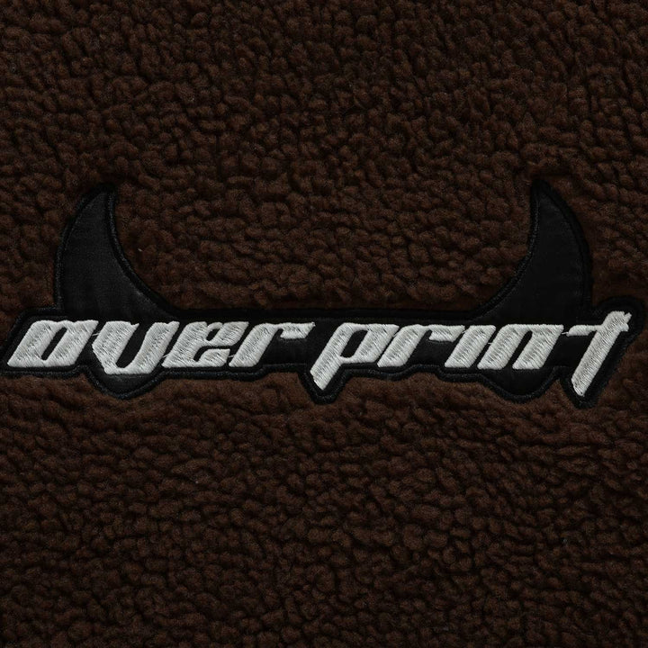 Satan logo Bonding Boa Hoodie