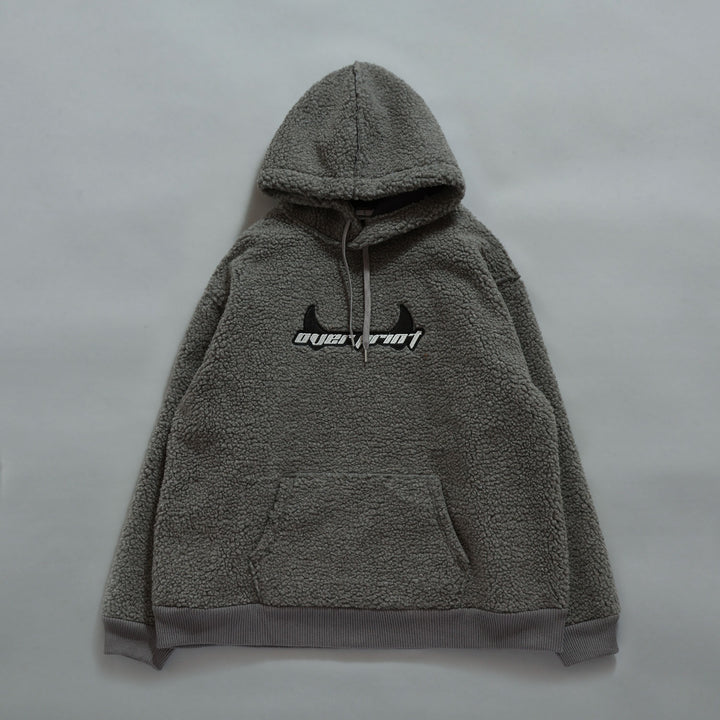 Satan logo Bonding Boa Hoodie