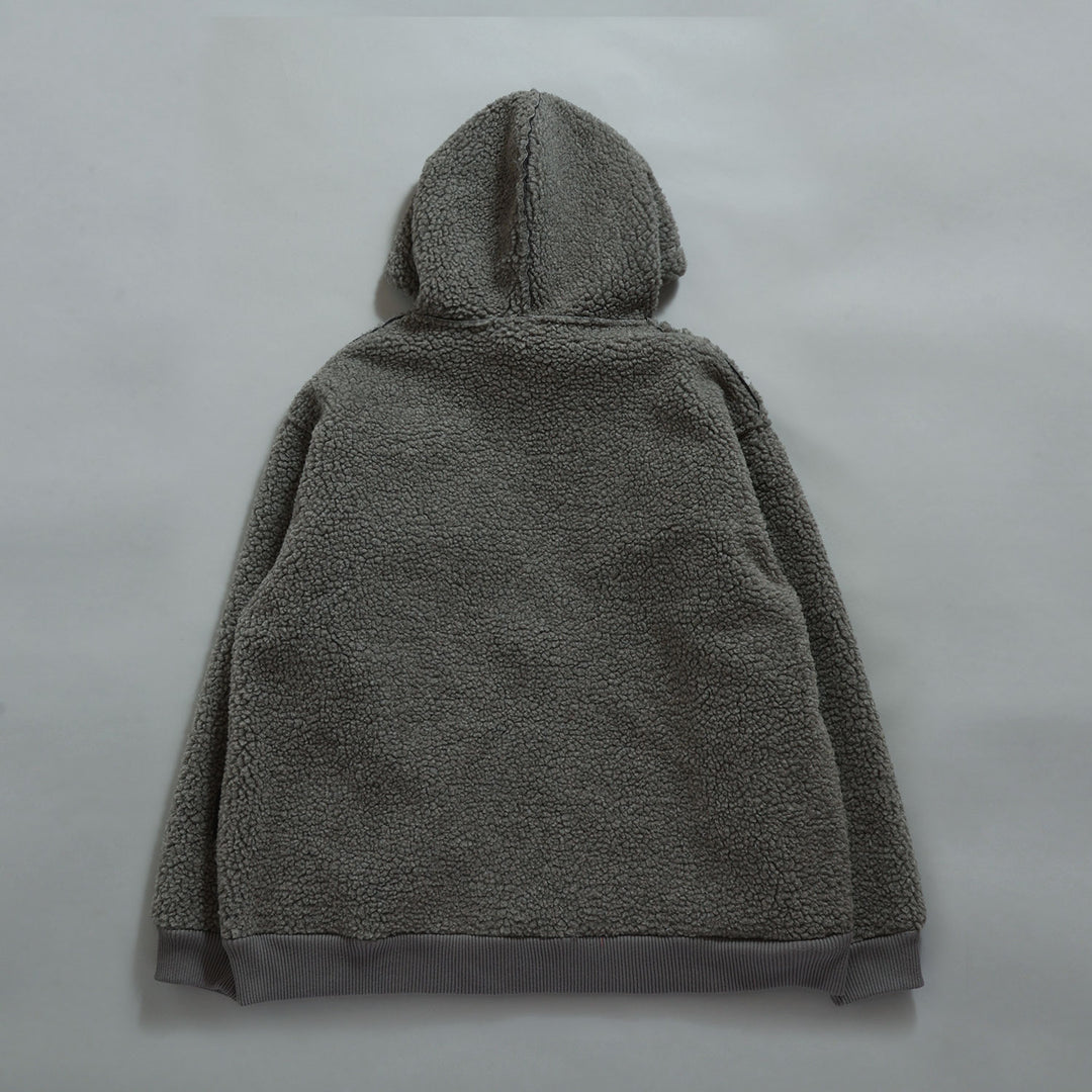 Satan logo Bonding Boa Hoodie