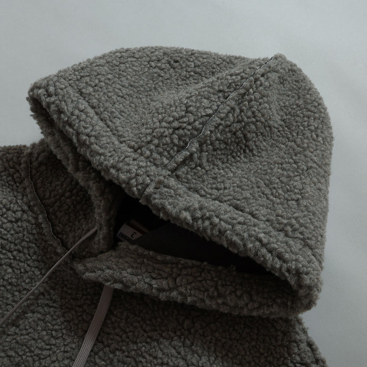 Satan logo Bonding Boa Hoodie