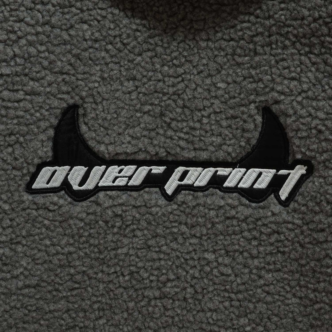 Satan logo Bonding Boa Hoodie