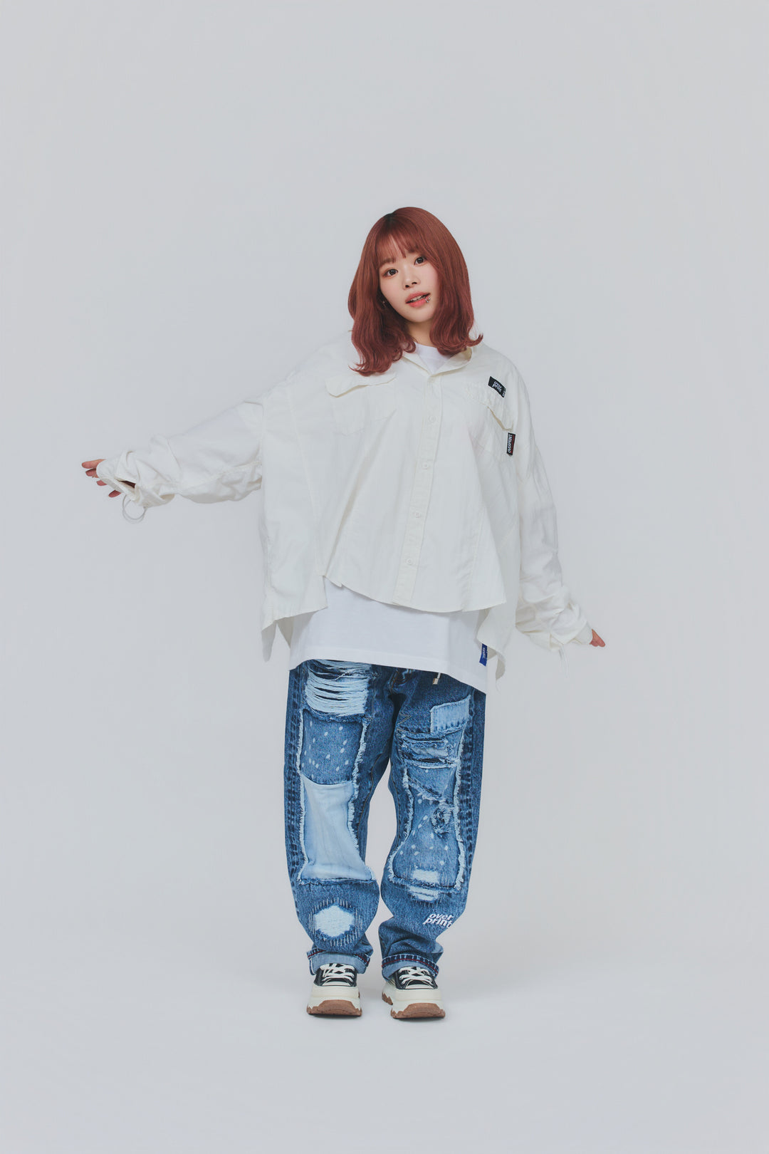Break WIDE Shirts(white)
