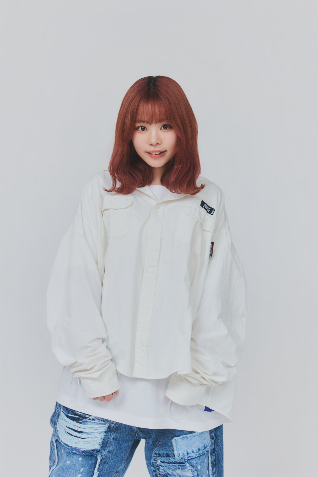 Break WIDE Shirts(white)
