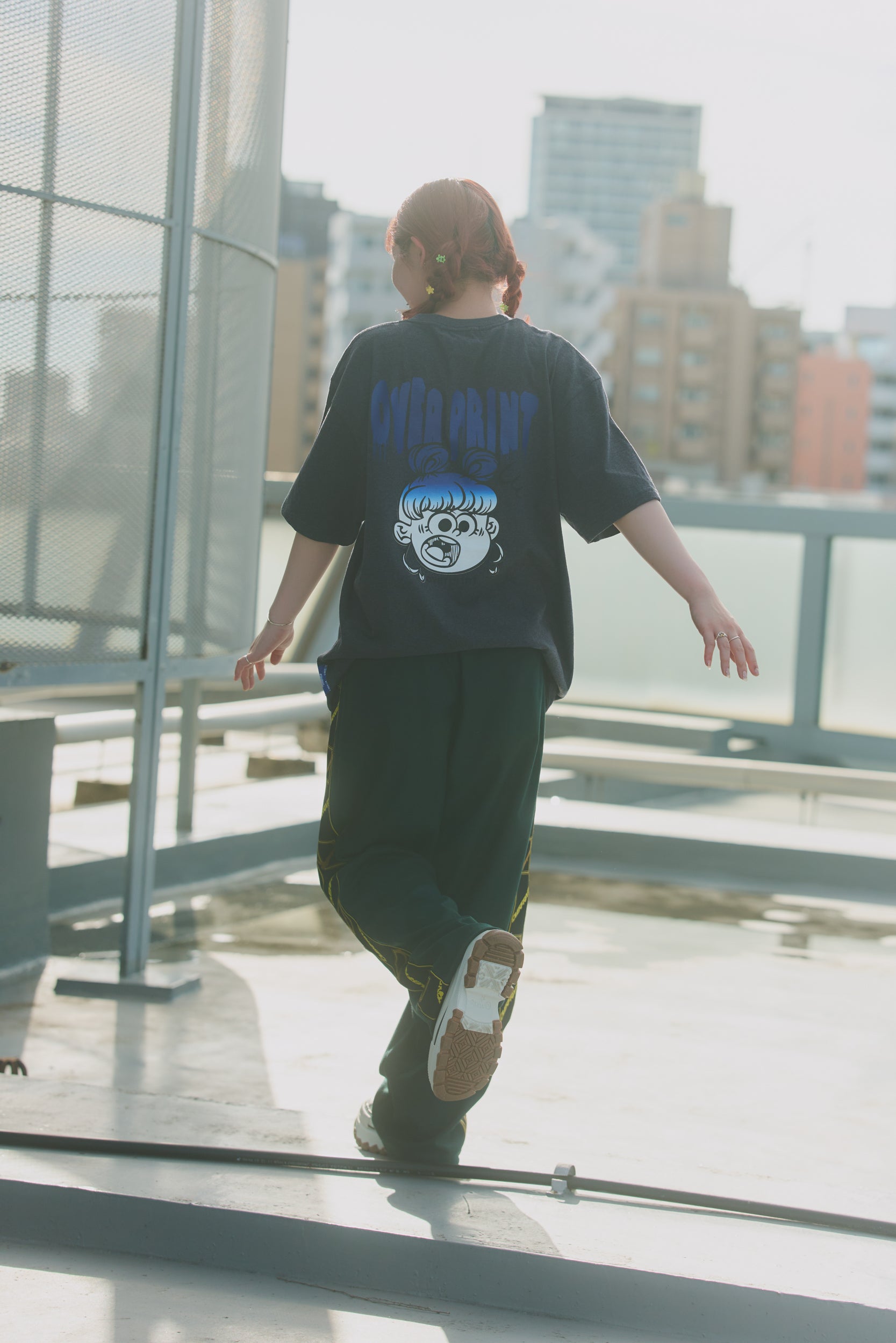 ★人気★MICHIGAN WOLVERIN PIGMENT OVER FIT TEE/全3色/TRAVEL CHICKEN Tee – over print