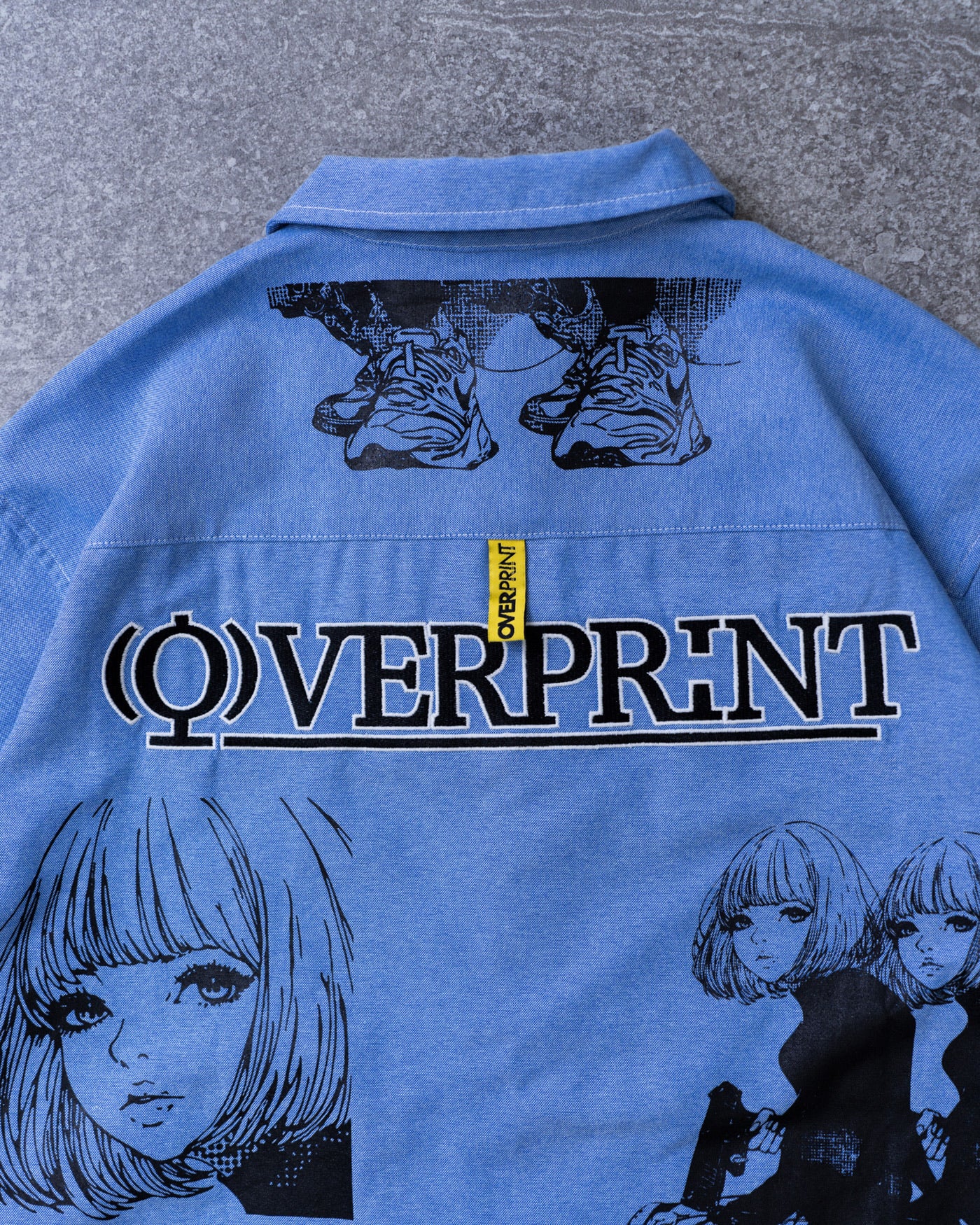 purupuru ARM ZIP SHIRTS – over print