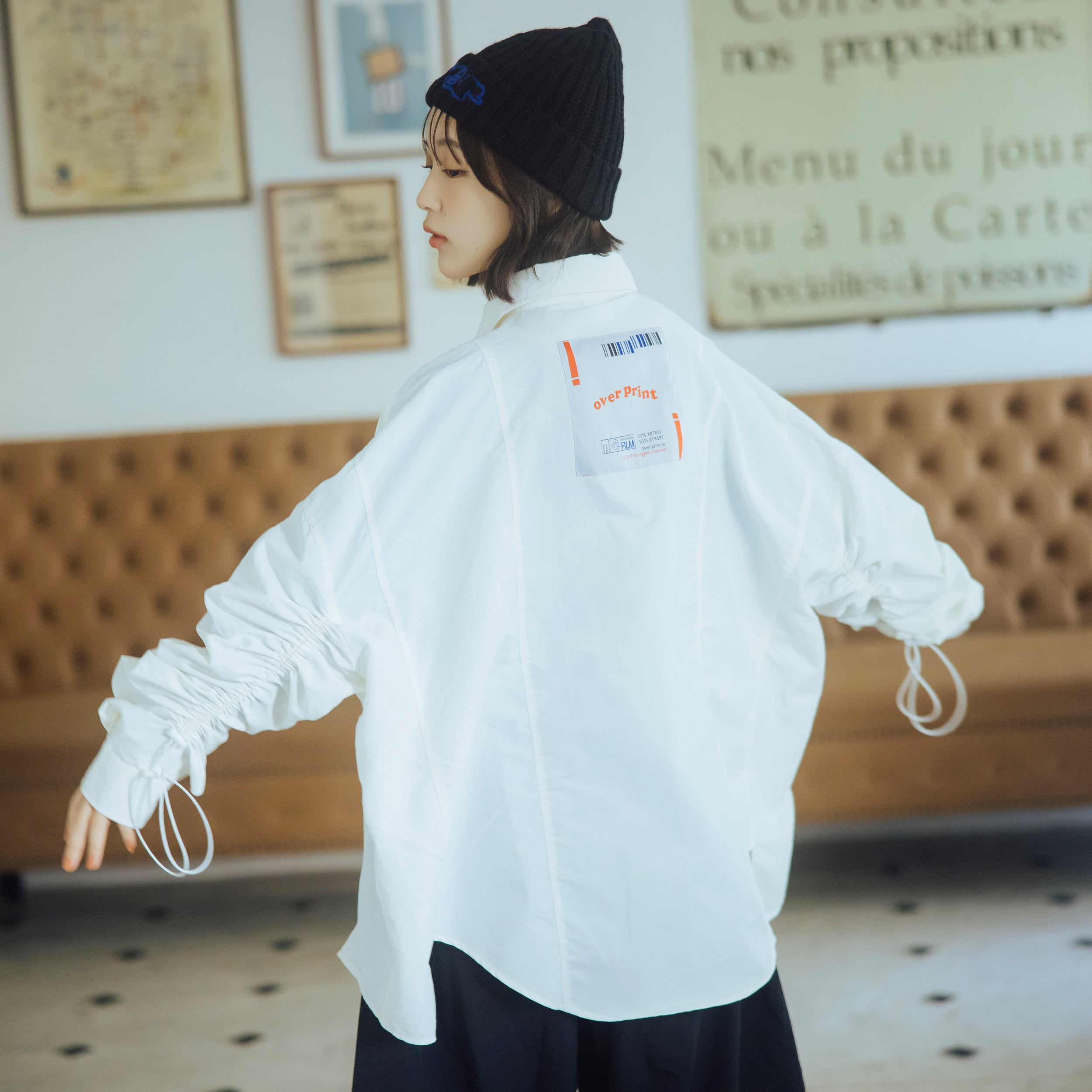 Break WIDE Shirts(white) – over print