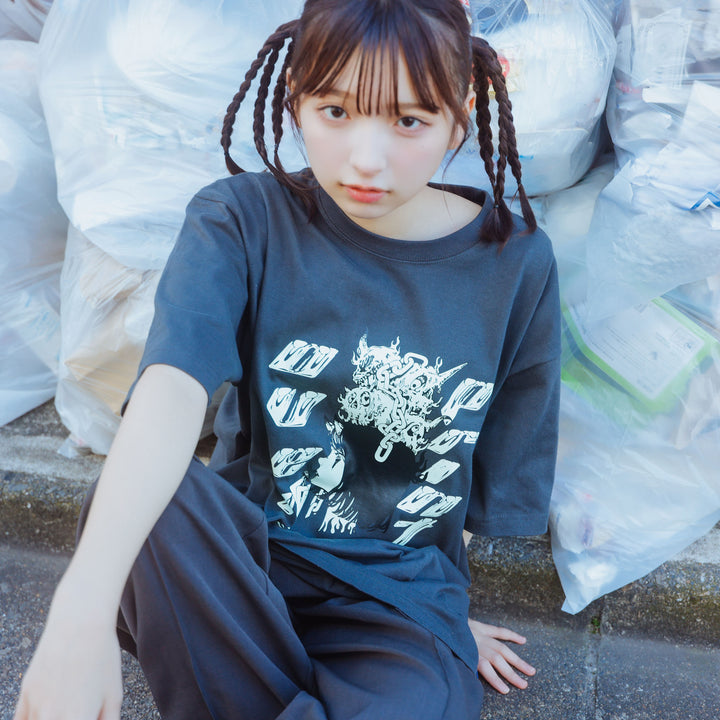 (4.5 22:00new release)Satan Tee *東京上空(chacoal)