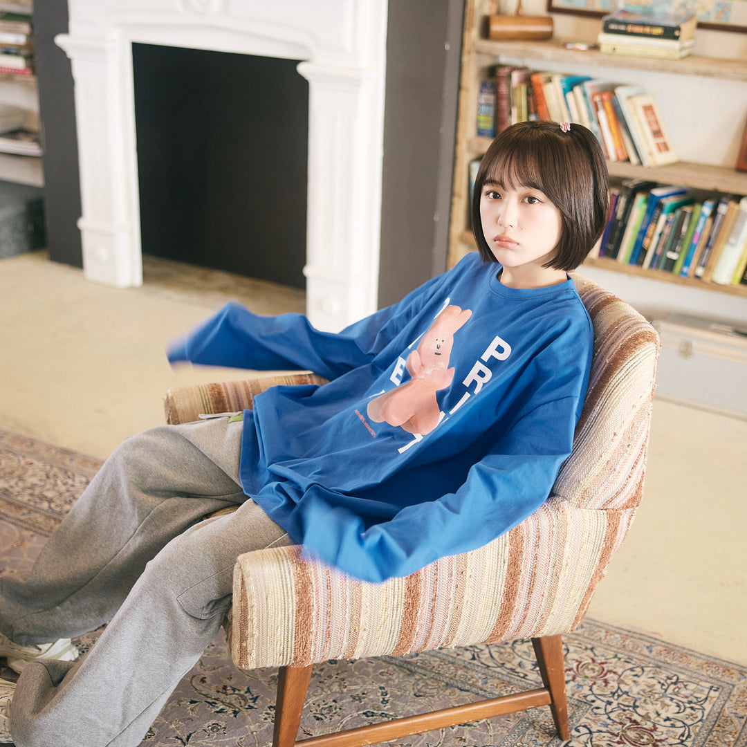 naenano LS Tee2(blue)