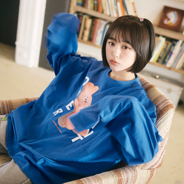 naenano LS Tee2(blue)