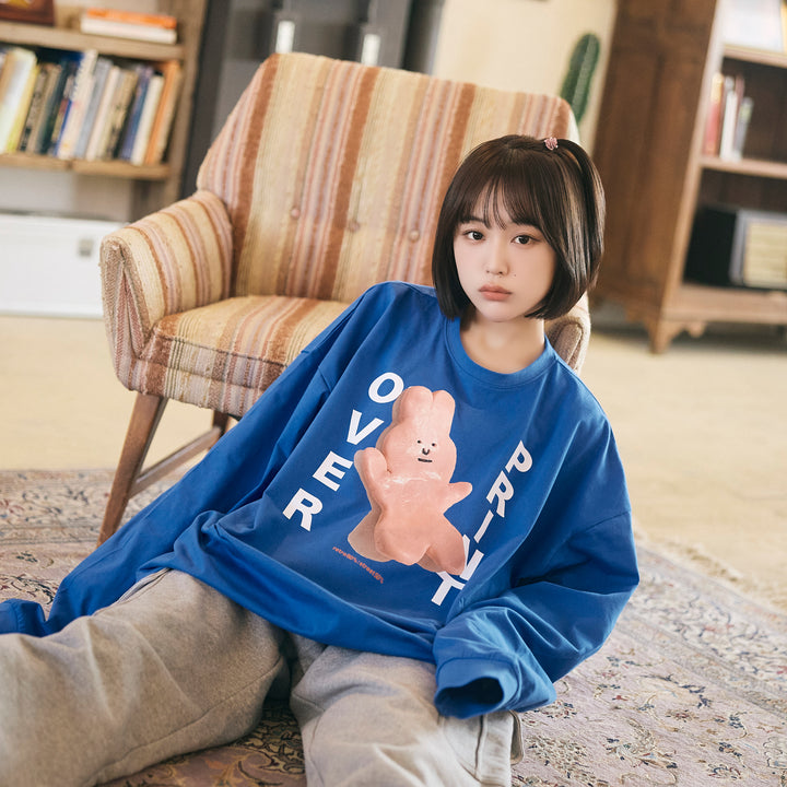 naenano LS Tee2(blue)