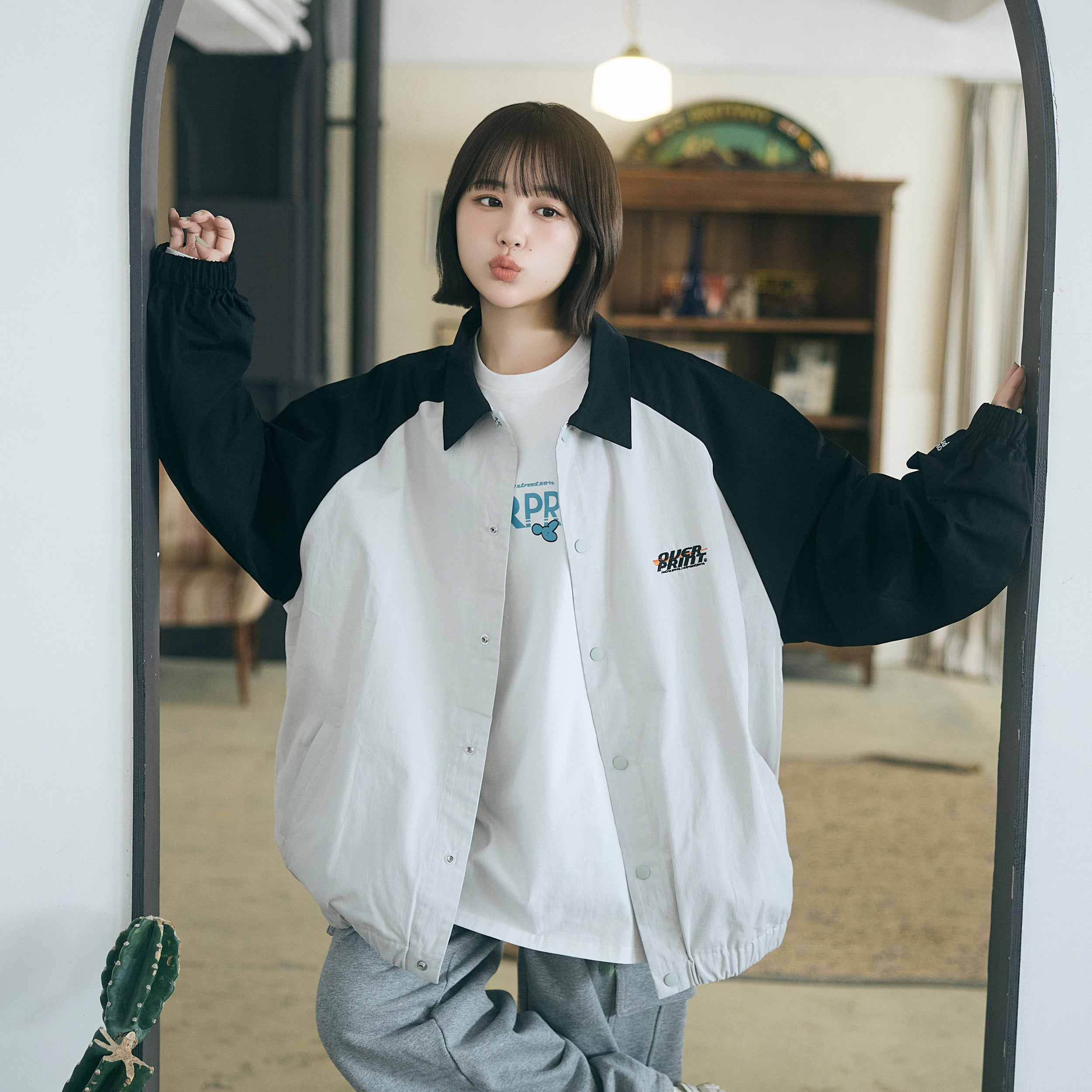 naenano COACH JACKET – over print