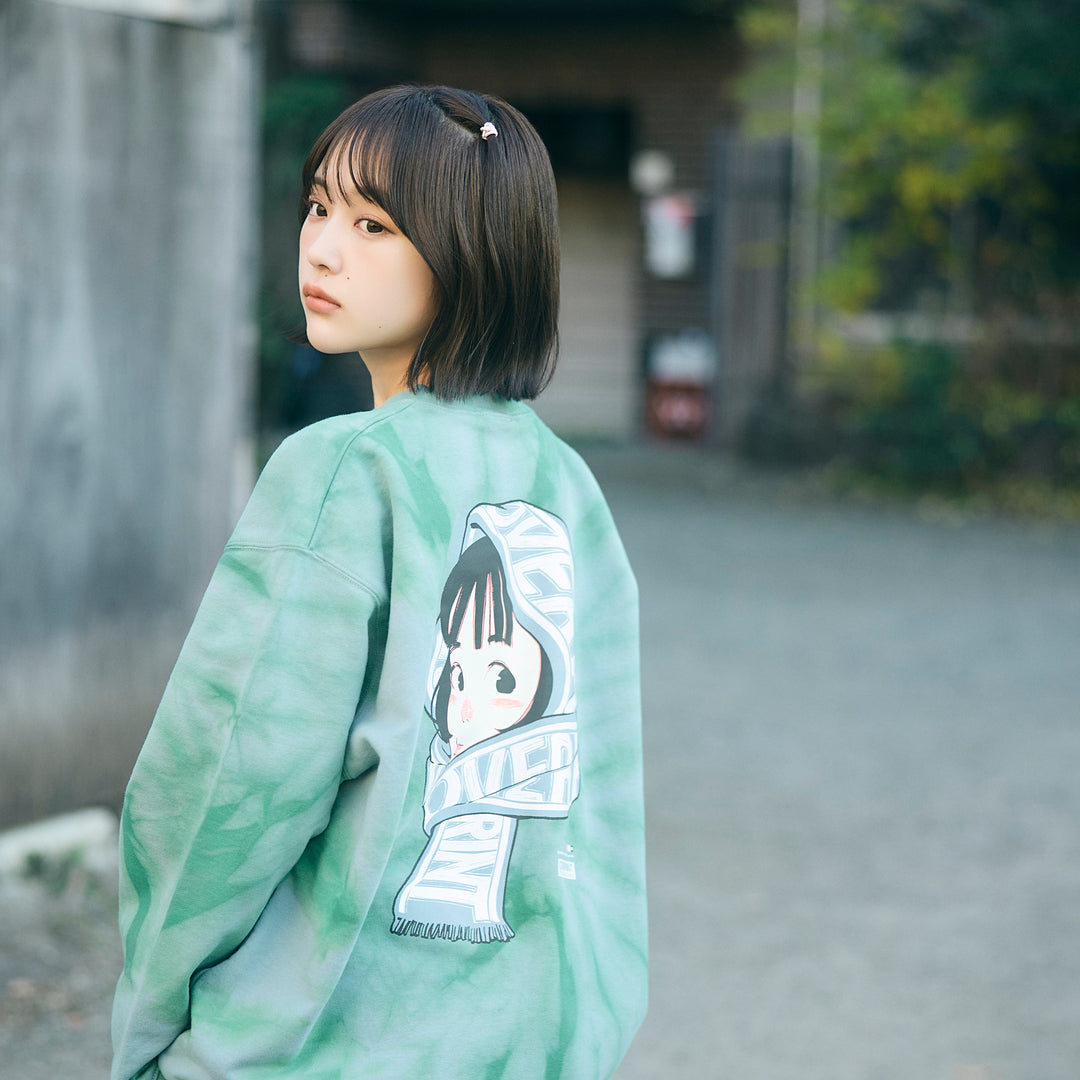 ▼TIE DYE SCARF sweatshirts(green)