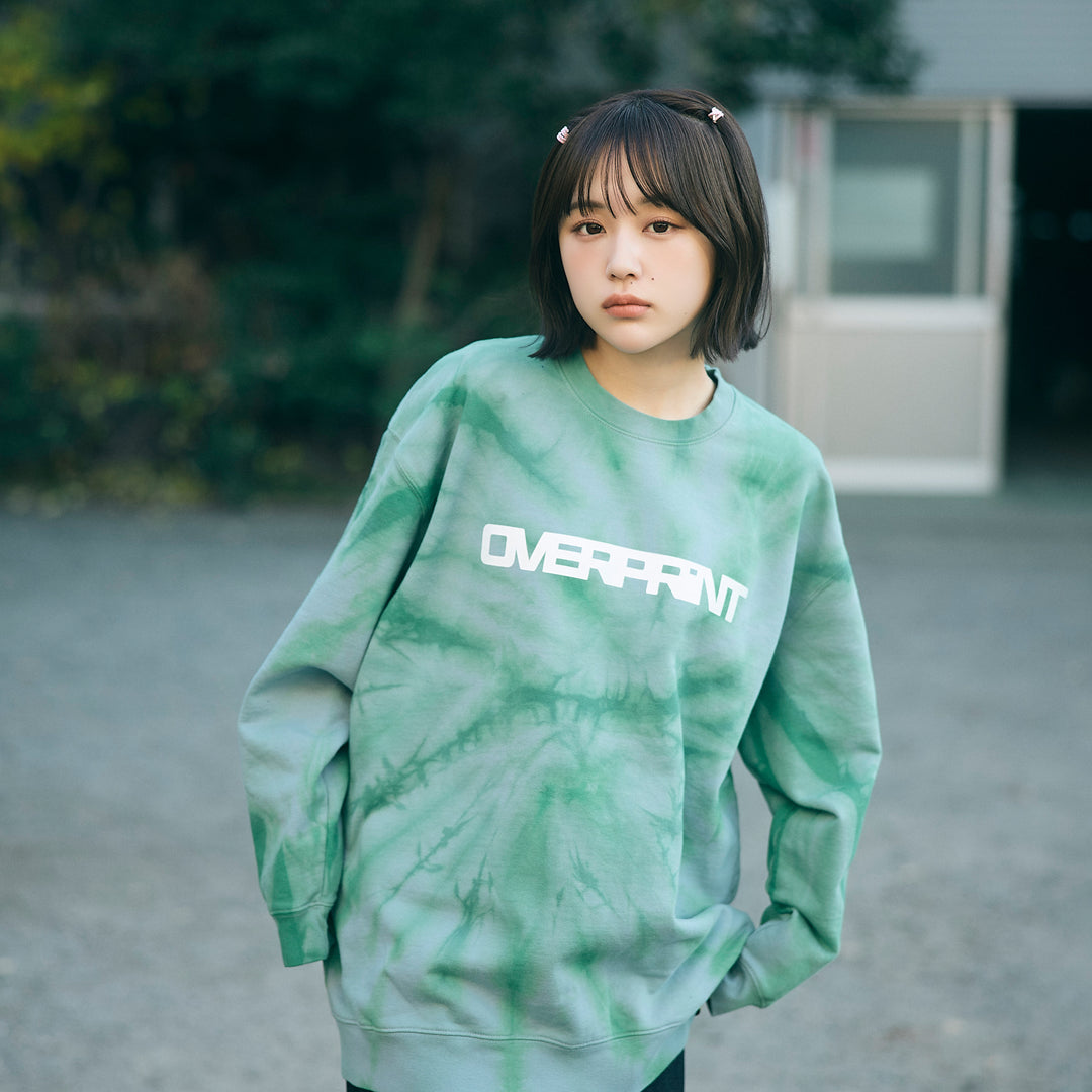 ▼TIE DYE SCARF sweatshirts(green)