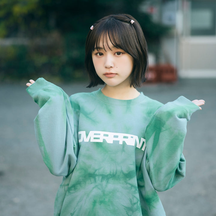 ▼TIE DYE SCARF sweatshirts(green)