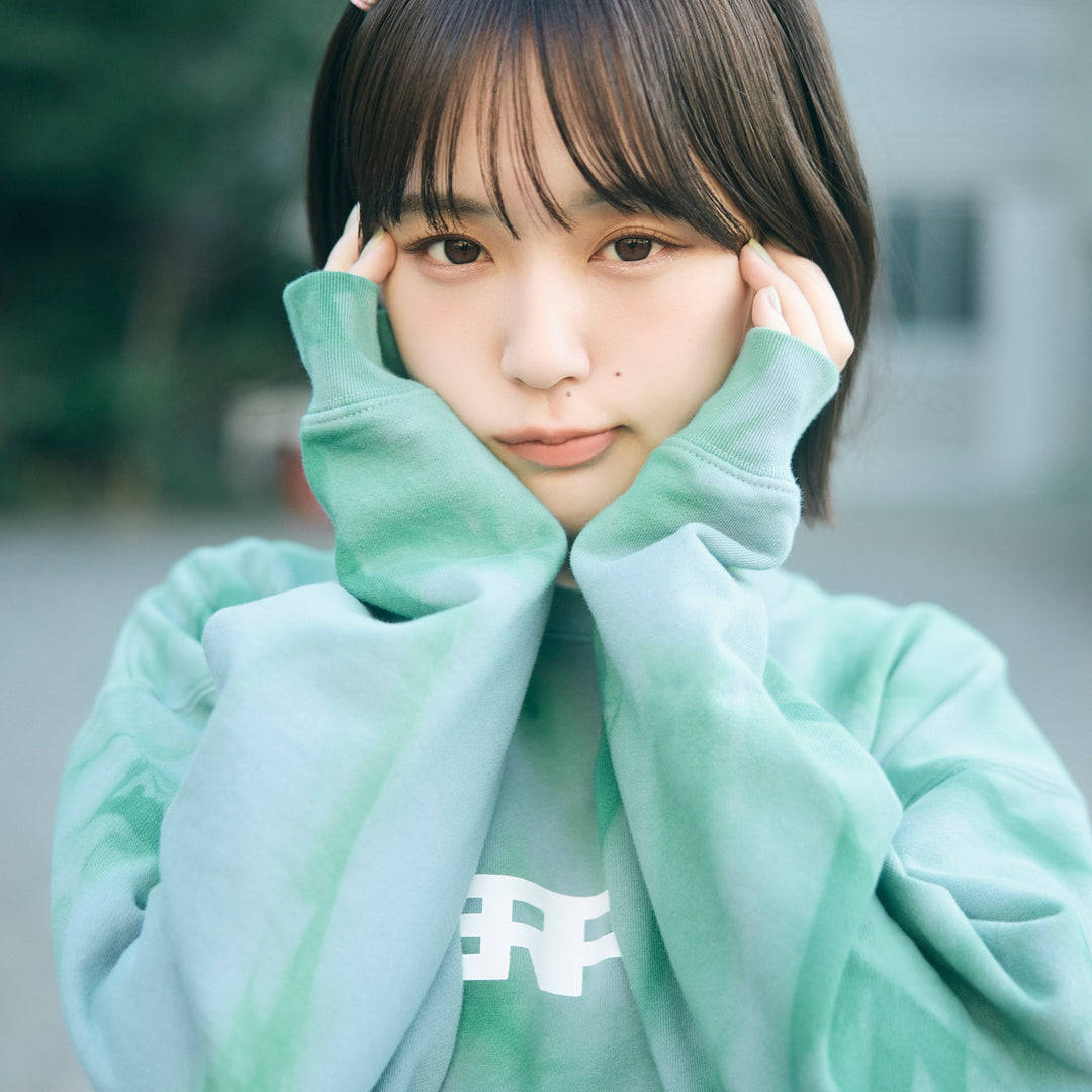 ▼TIE DYE SCARF sweatshirts(green)