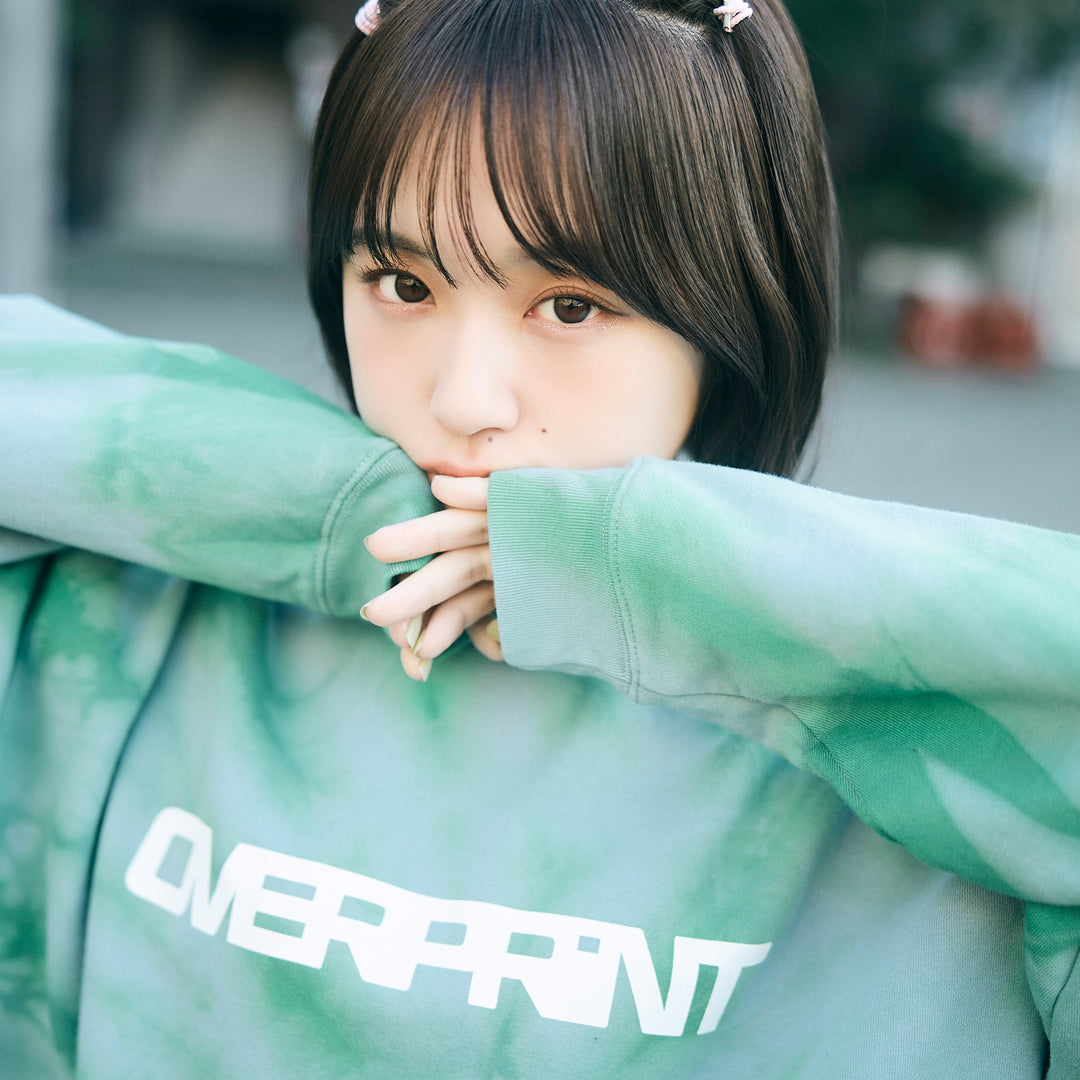 ▼TIE DYE SCARF sweatshirts(green)