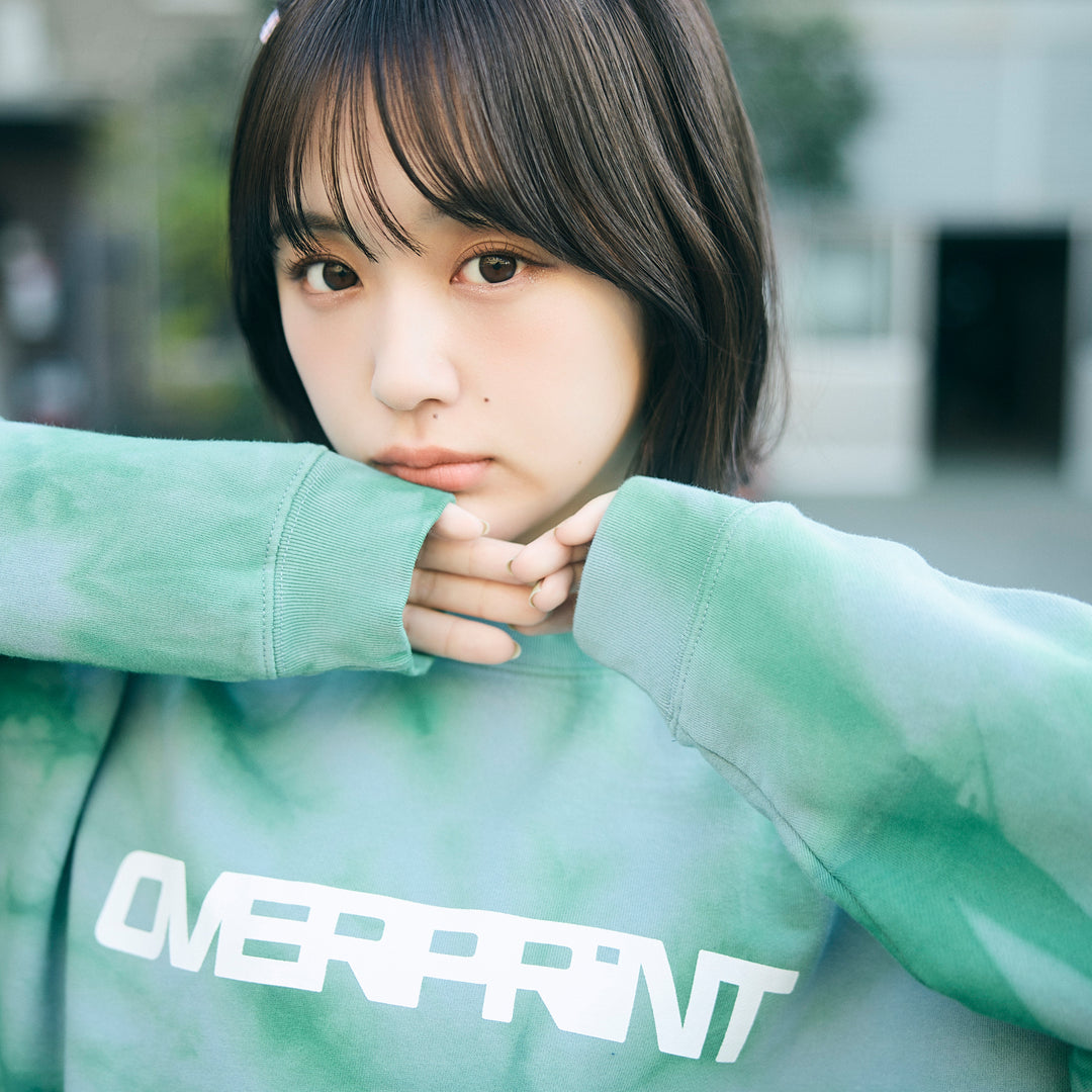 ▼TIE DYE SCARF sweatshirts(green)