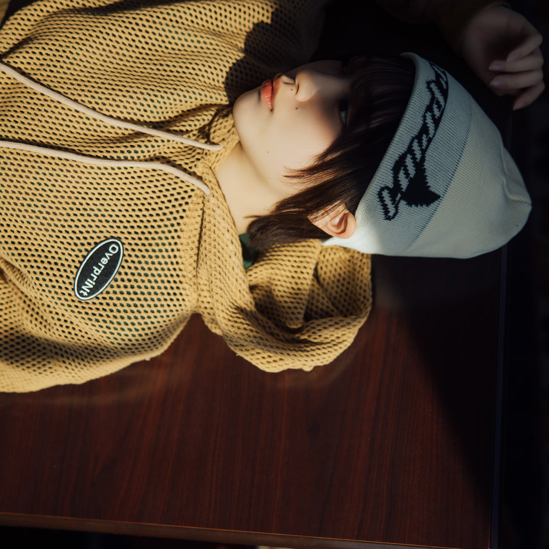 (残り1点)mesh Hoodie(brown) size:S