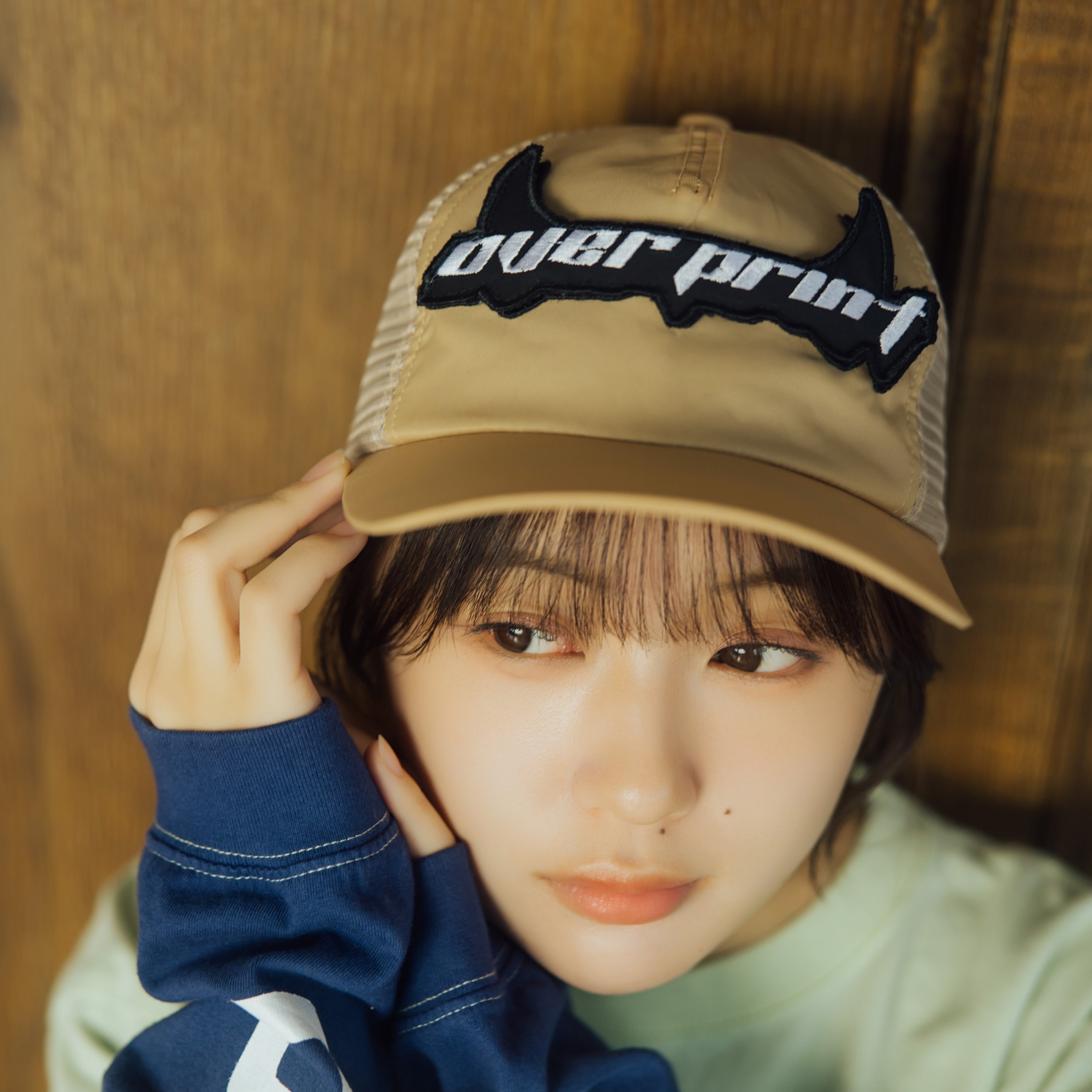 Satan mesh CAP(sand) – over print