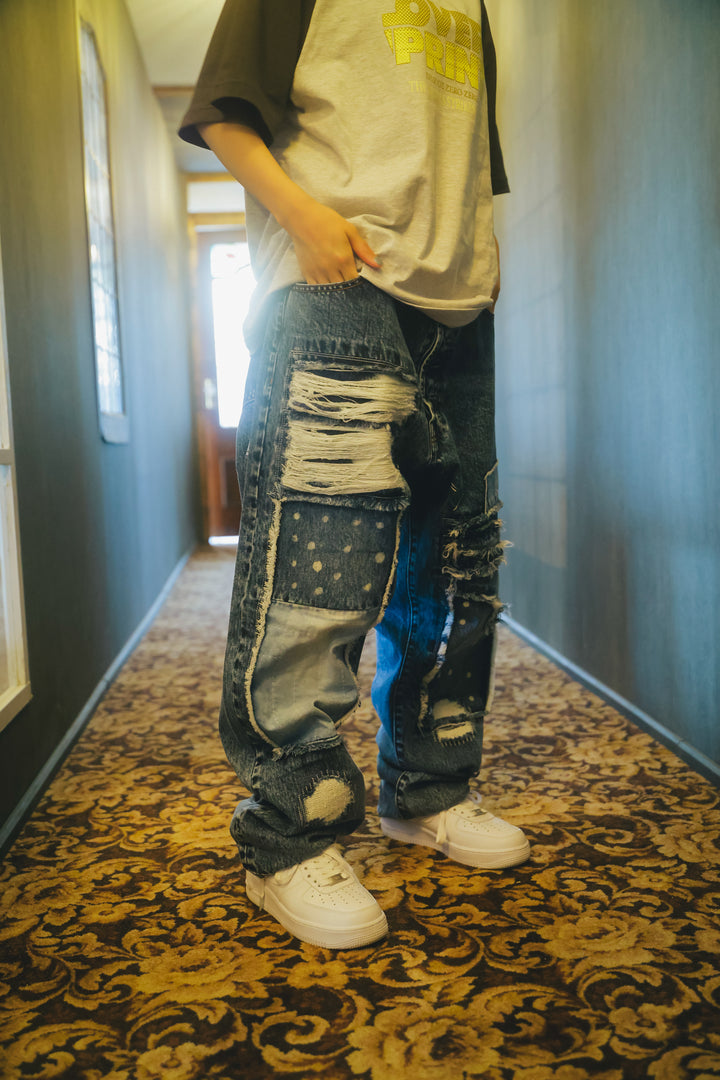 REPAIR DENIM PANTS