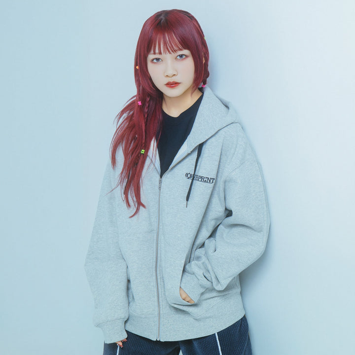 OVERPRINT  Zip Hoodie
