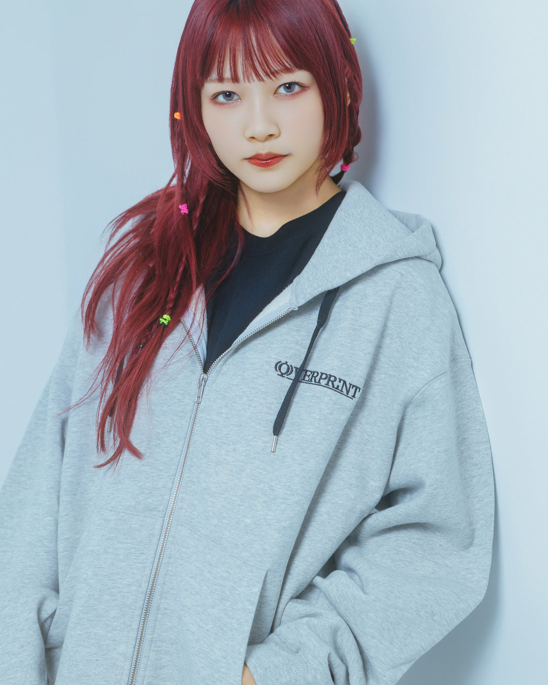 OVERPRINT  Zip Hoodie