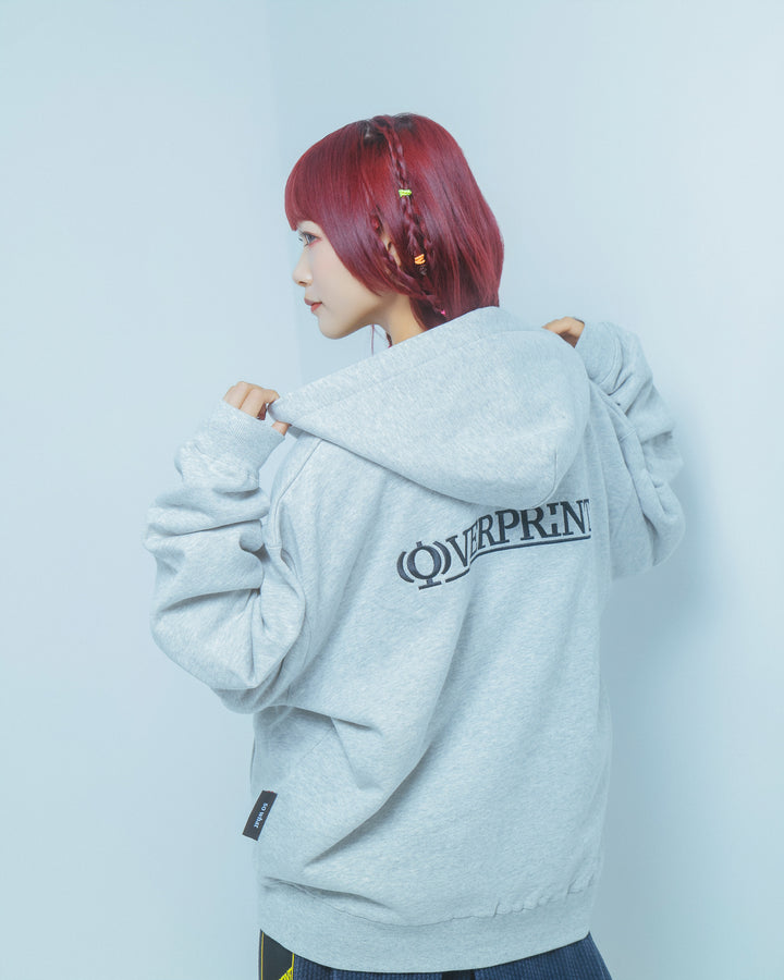 OVERPRINT  Zip Hoodie