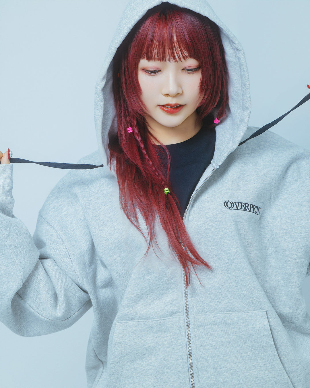 OVERPRINT  Zip Hoodie