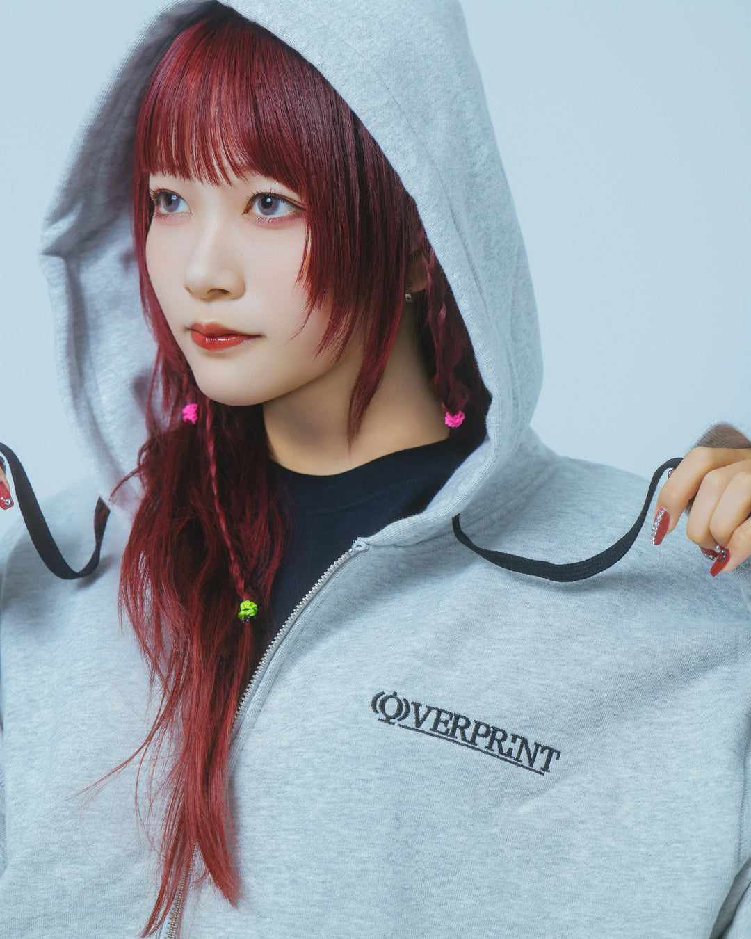 OVERPRINT  Zip Hoodie