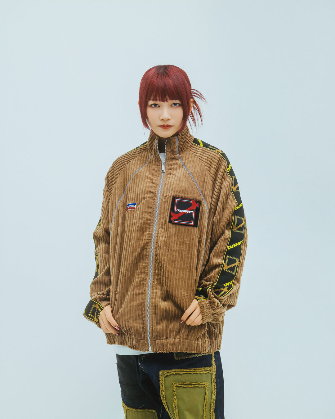 Corduroy jersey jacket