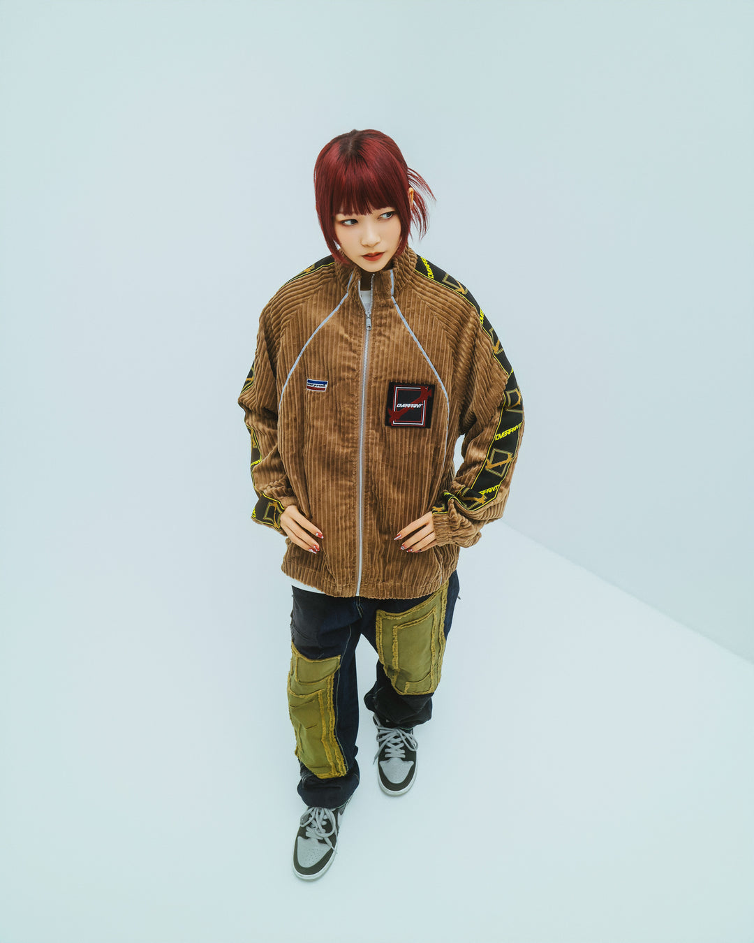 Corduroy jersey jacket