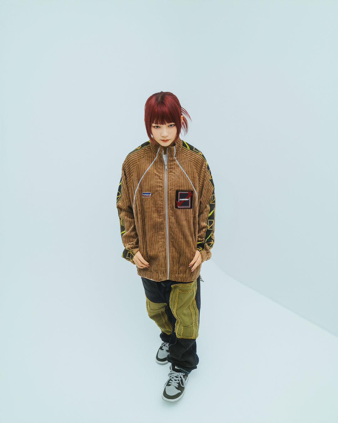 Corduroy jersey jacket