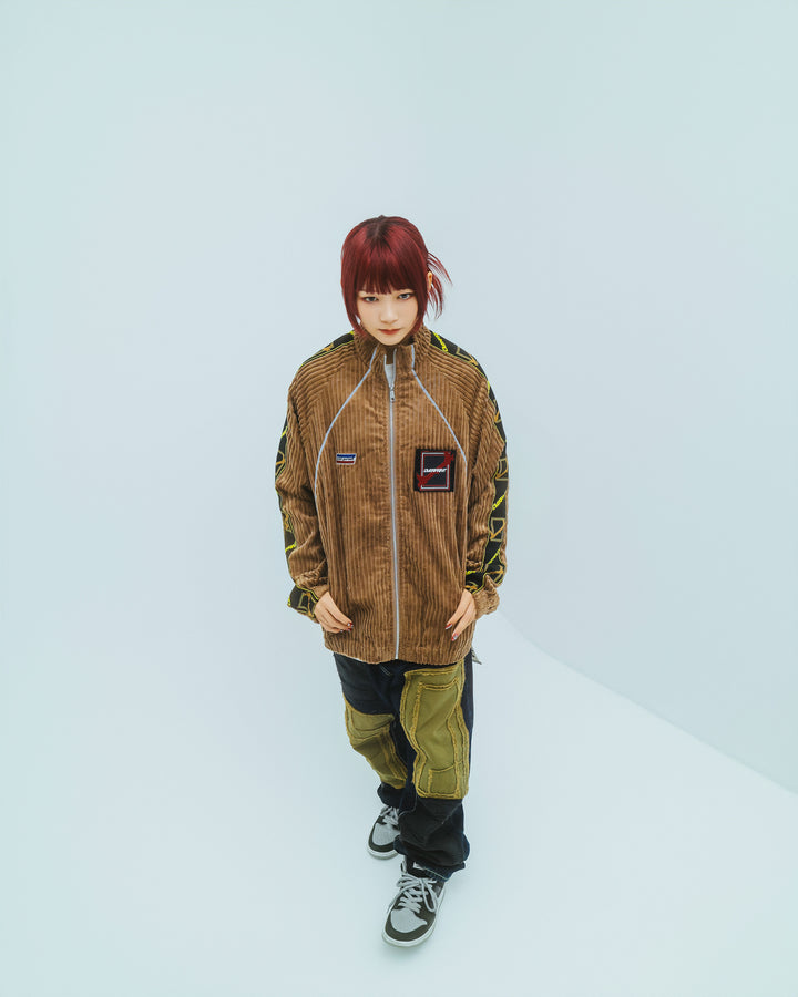 Corduroy jersey jacket