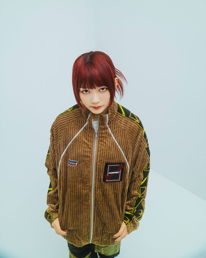 Corduroy jersey jacket