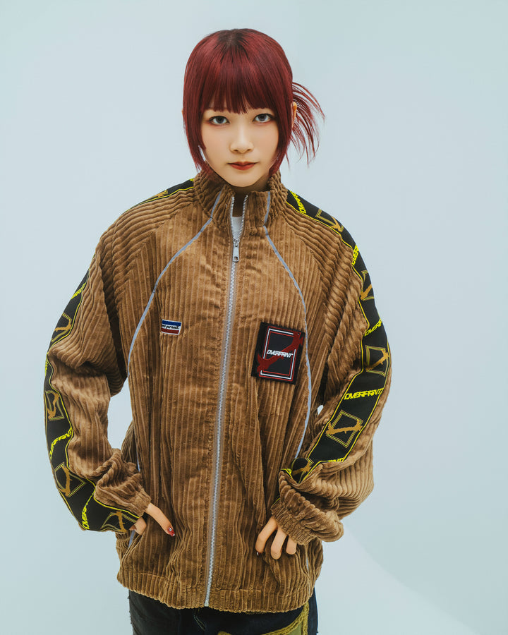 Corduroy jersey jacket