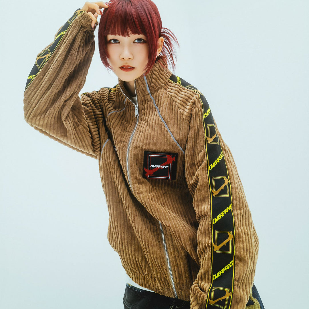 Corduroy jersey jacket