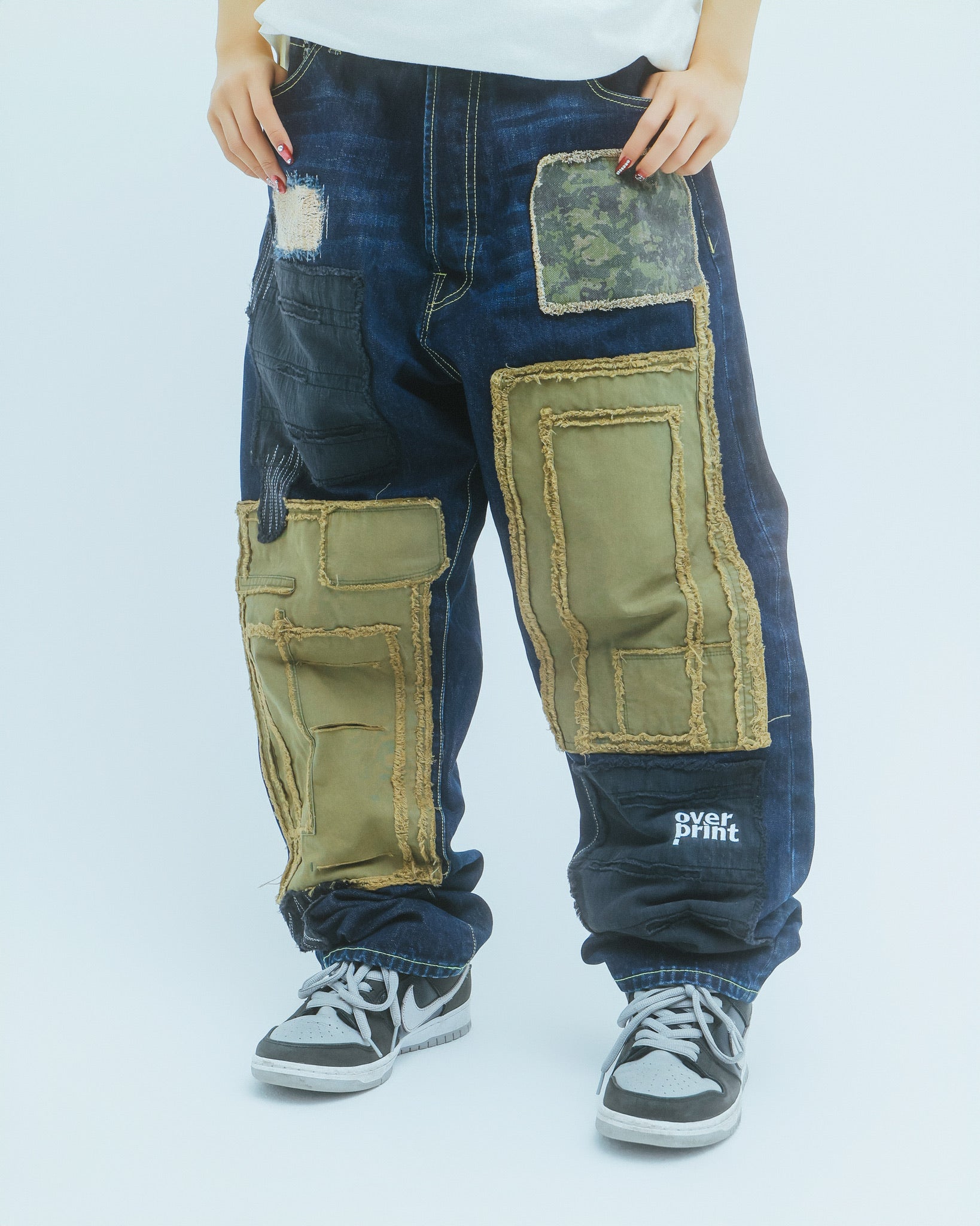 パンツ Replay / art repair denim pants REPAIR PANTS TYPE_C – over print