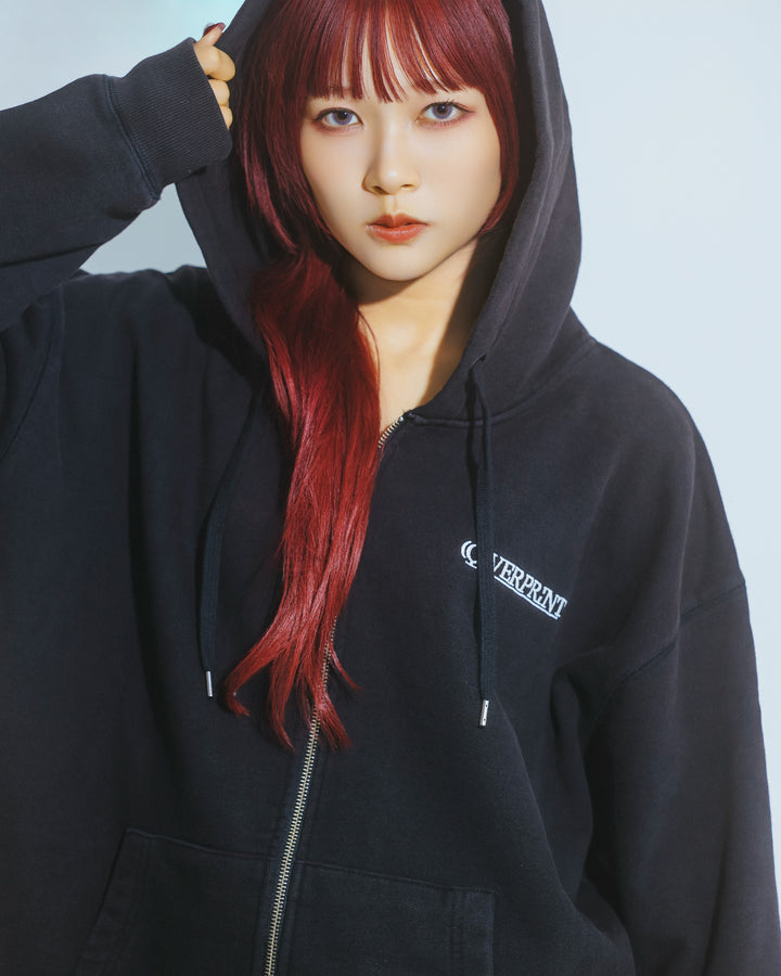 OVERPRINT  Zip Hoodie