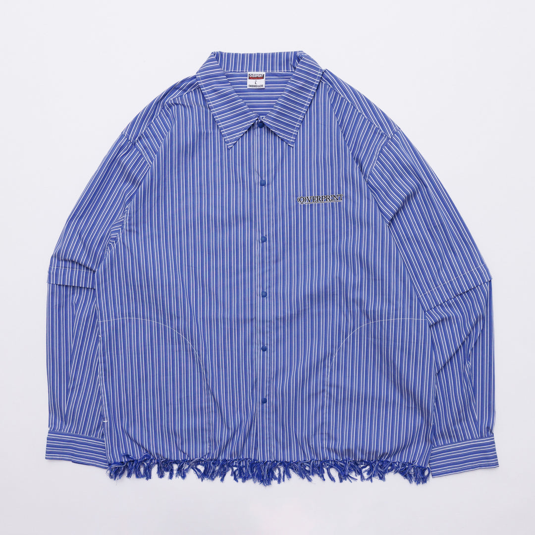 STRIPE ARM ZIP SHIRTS