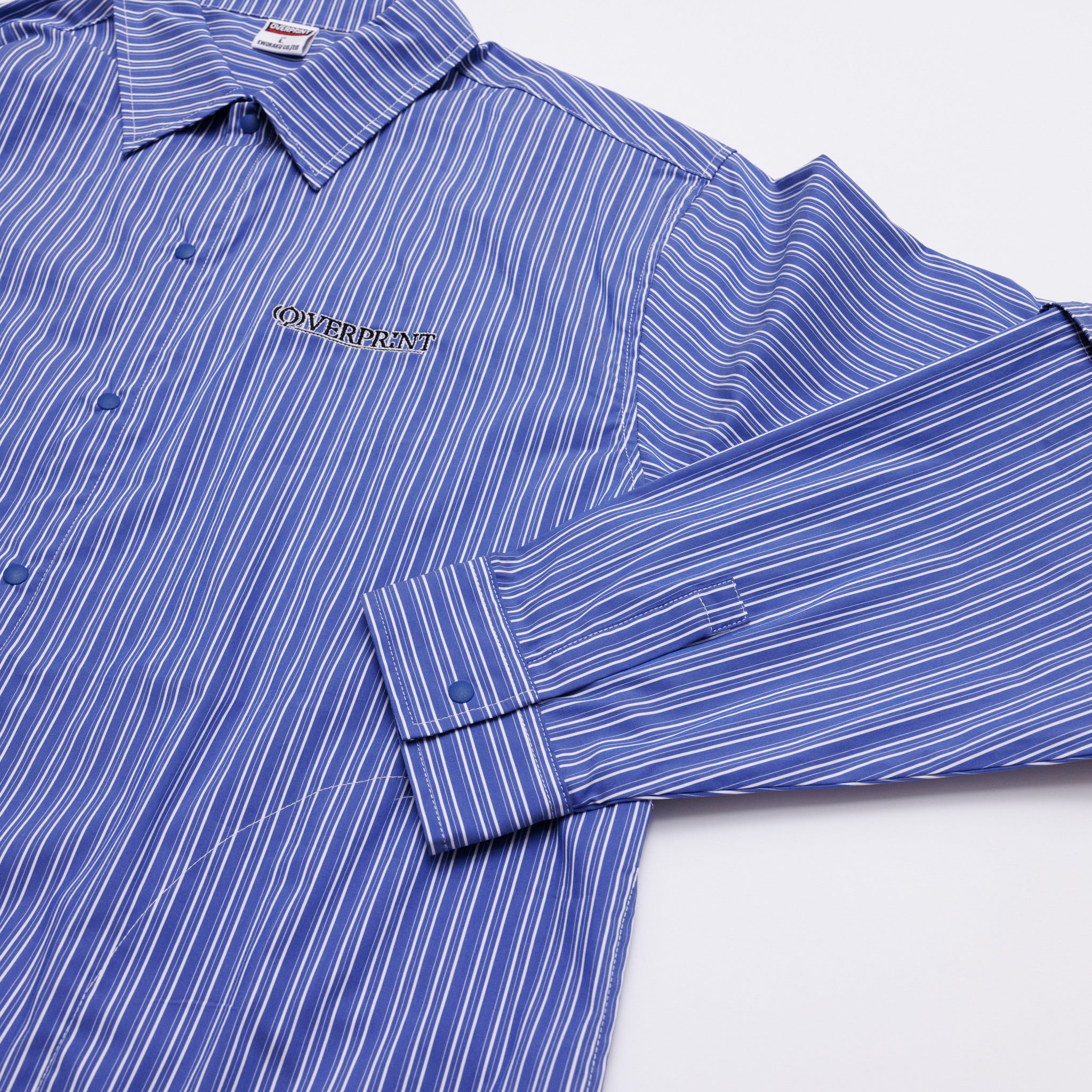 STRIPE ARM ZIP SHIRTS – over print