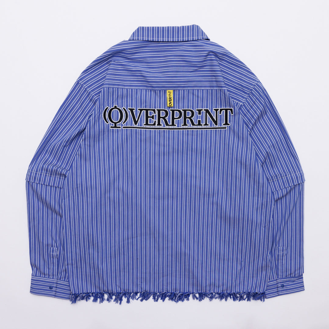 STRIPE ARM ZIP SHIRTS