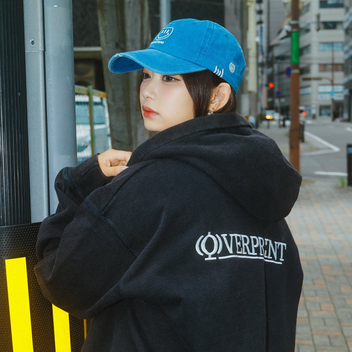 OVERPRINT  Zip Hoodie