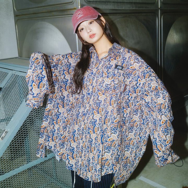 BREAK WIDE SHIRTS(PAISLEY)