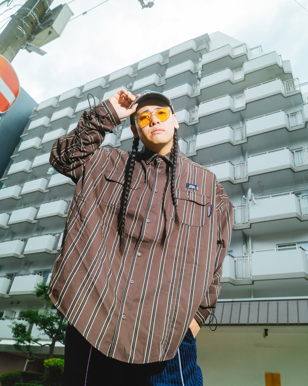 BREAK WIDE SHIRTS(STRIPE)