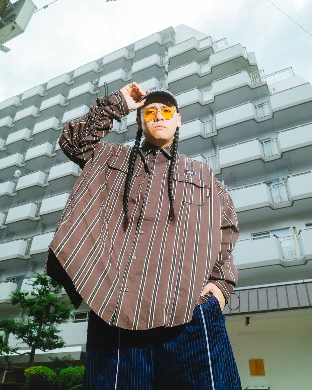 BREAK WIDE SHIRTS(STRIPE)