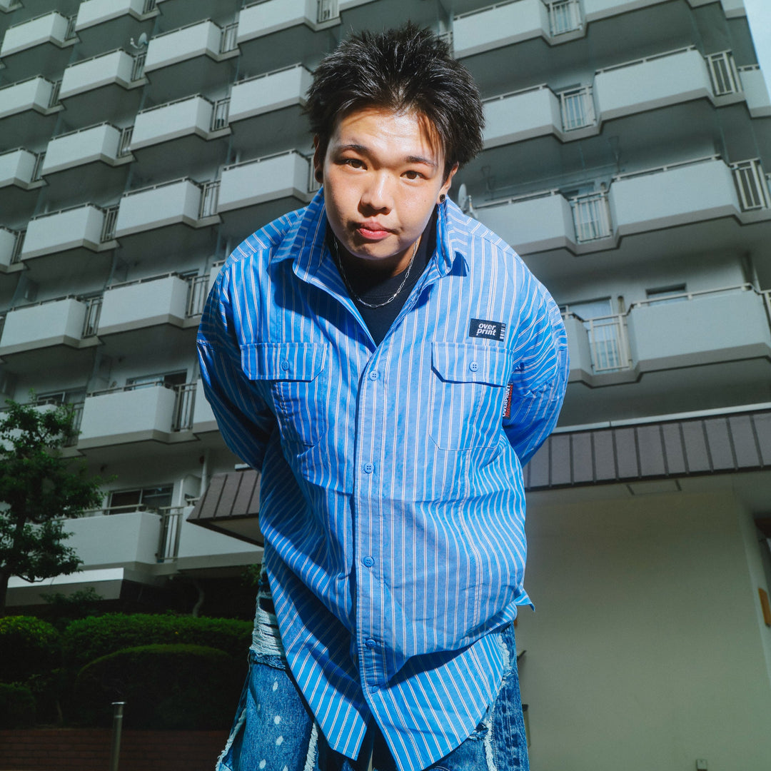 BREAK WIDE SHIRTS(STRIPE)