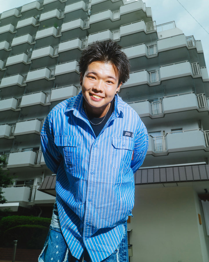 BREAK WIDE SHIRTS(STRIPE)